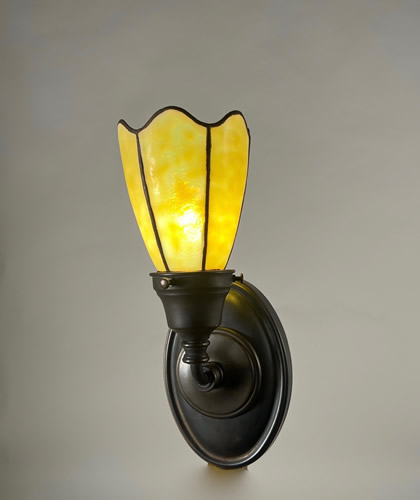 Set of 4 Opal Slag Glass Sconces